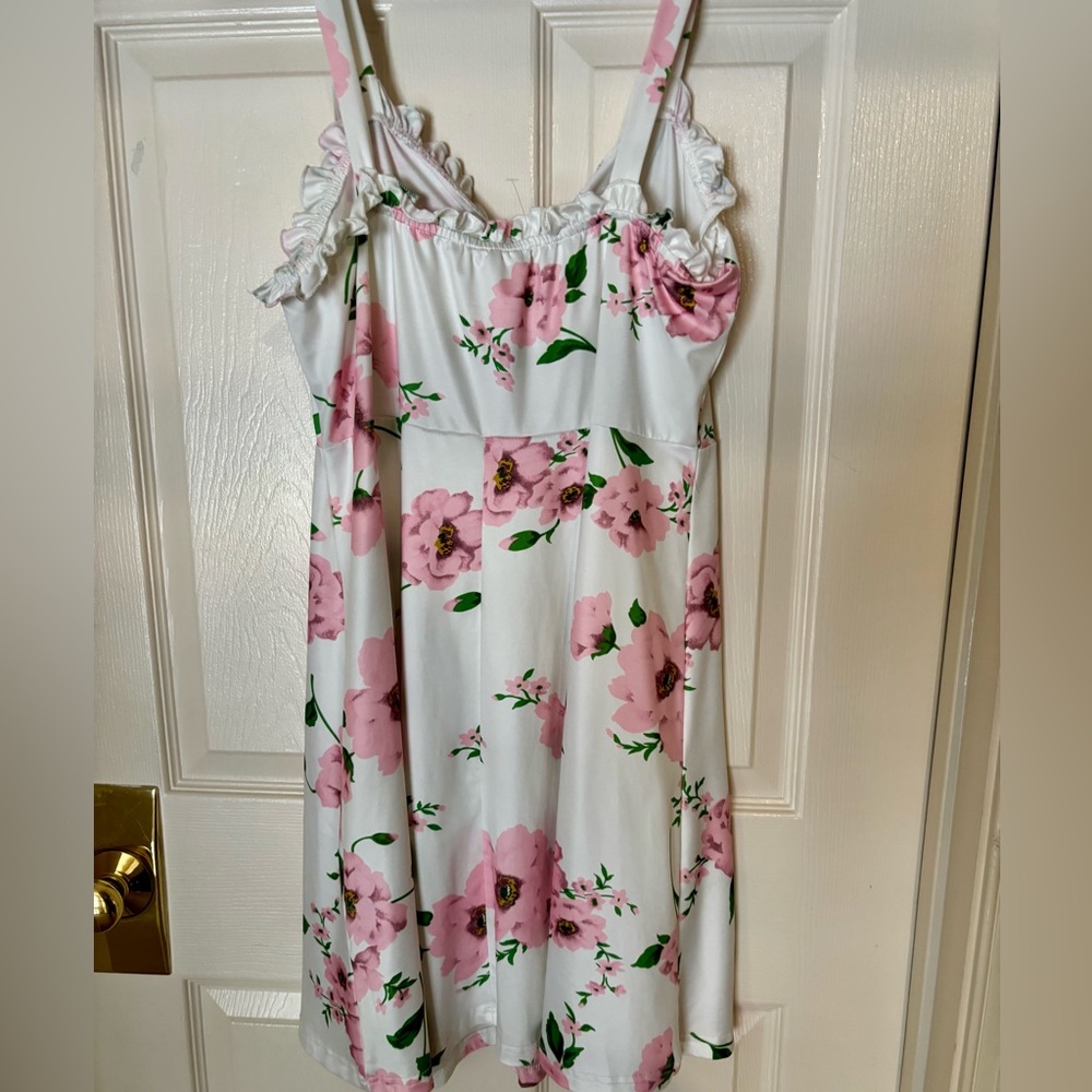 FLORAL SLIP DRESS - Picture 3 of 5